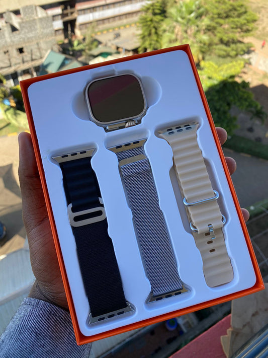 S9 ULTRA 3 STRAPS IN 1 SMARTWATCH