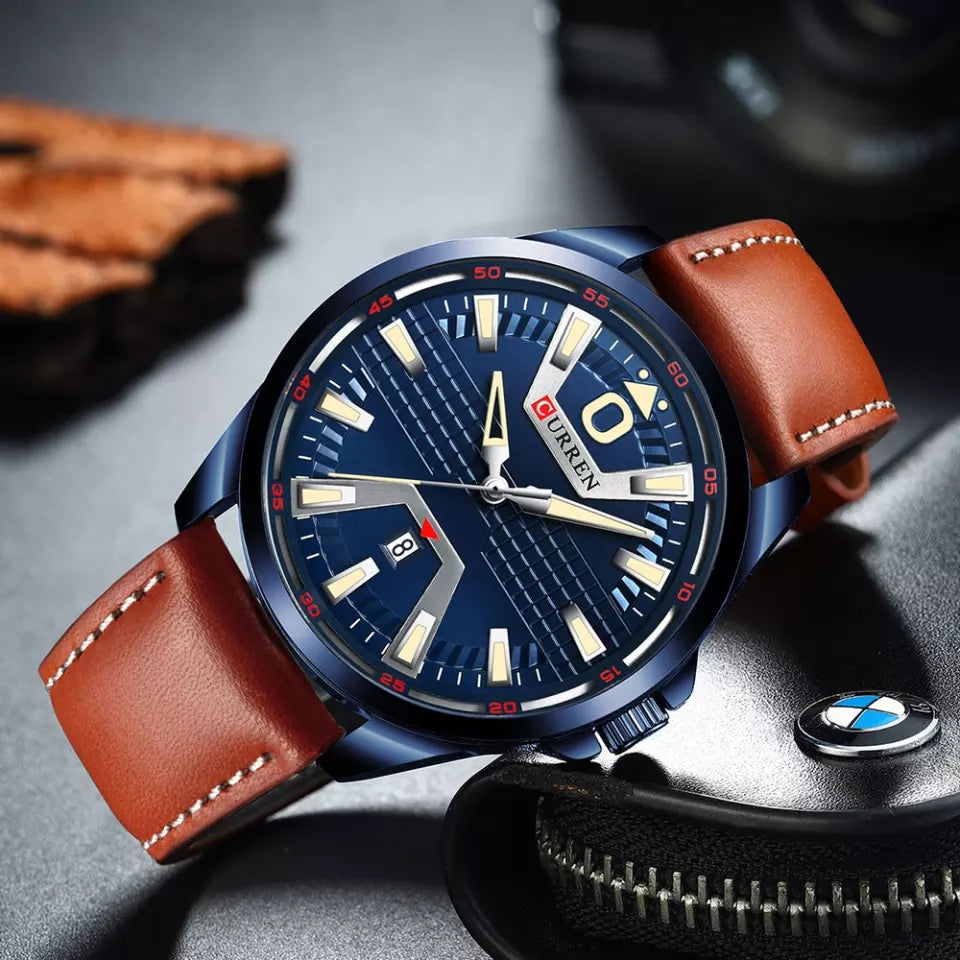 Curren 8379 Men Watches Top Brand Luxury Male Clock Watch Fashion Leather Strap Outdoor Casual Sport Wristwatch